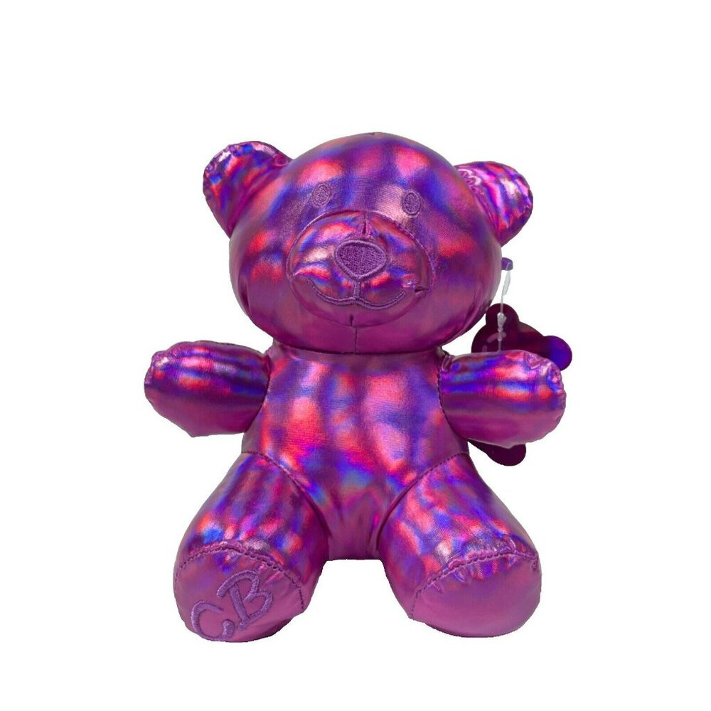 Candy Bears Metallic Plush 8" Stuffed Animal Purple Pink